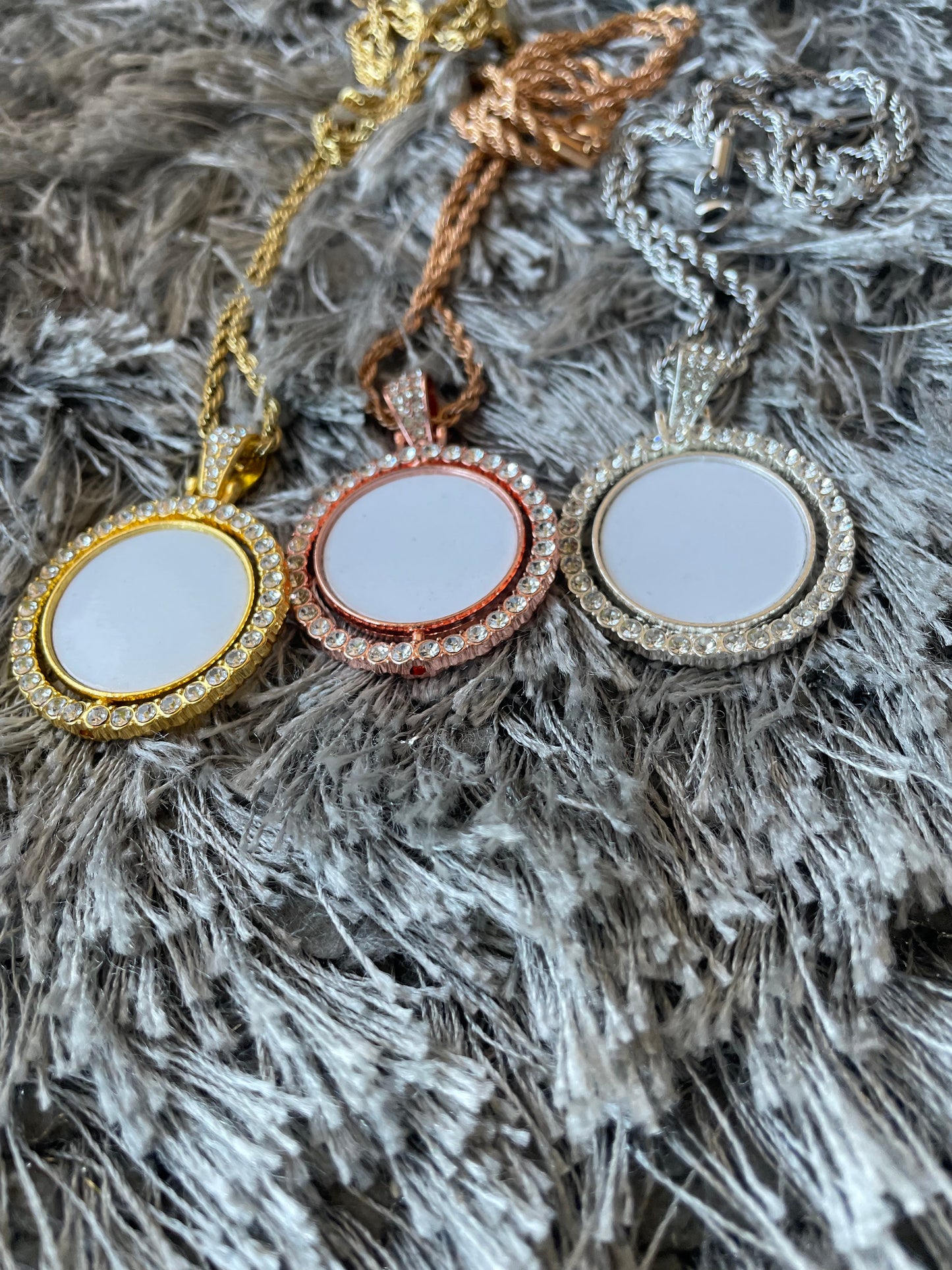 Rotating Sublimation Blank Necklace