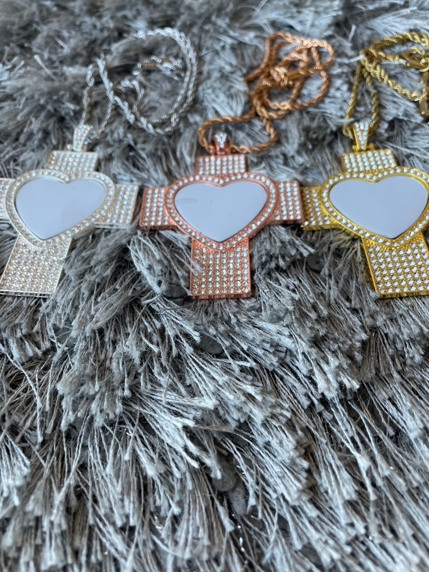 Sublimation Blank Cross Blank Necklaces | Same Day Shipping