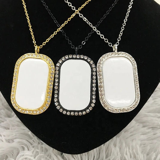 Sublimation Blank Necklace| Chain Included